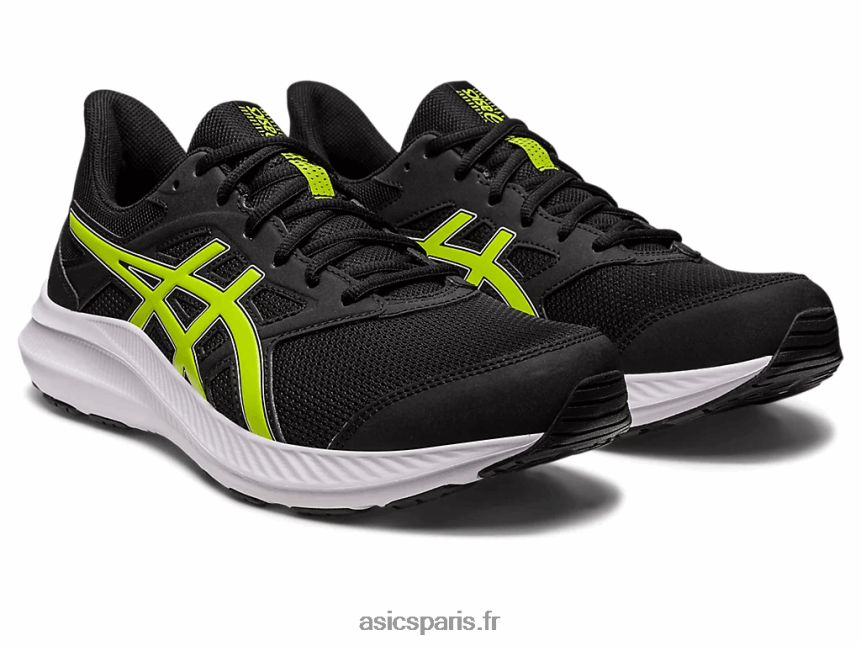 Hommes Asics secousse 4 BXL8B2544 noir/zeste de citron vert