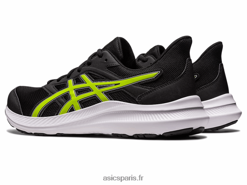 Hommes Asics secousse 4 BXL8B2544 noir/zeste de citron vert