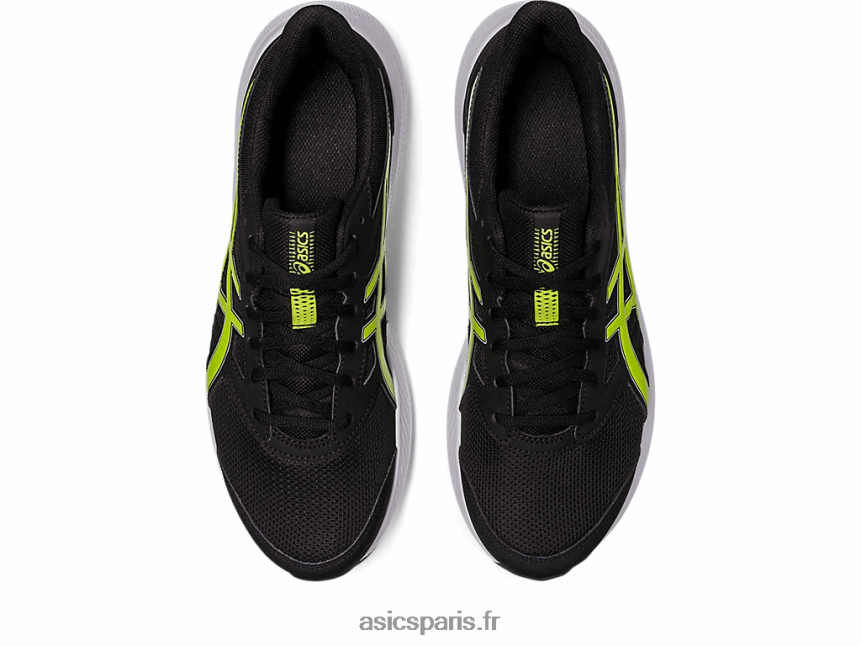Hommes Asics secousse 4 BXL8B2544 noir/zeste de citron vert