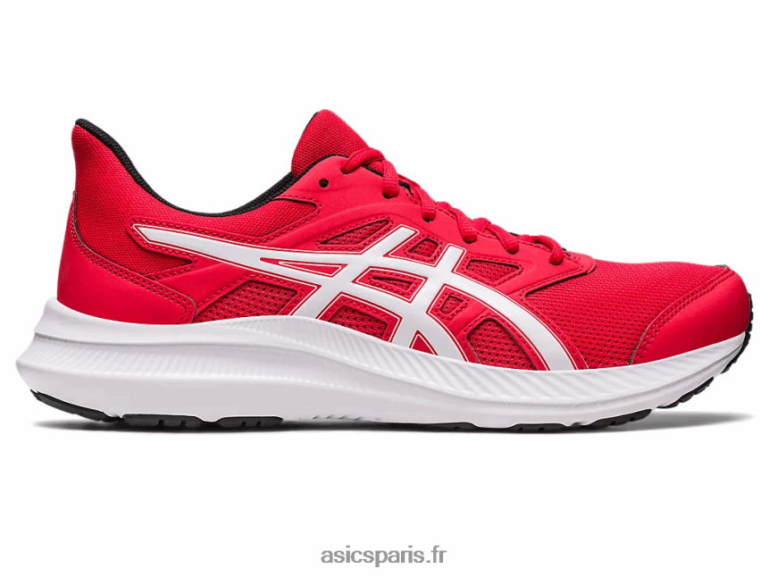 Hommes Asics secousse 4 BXL8B2552 rouge électrique/blanc