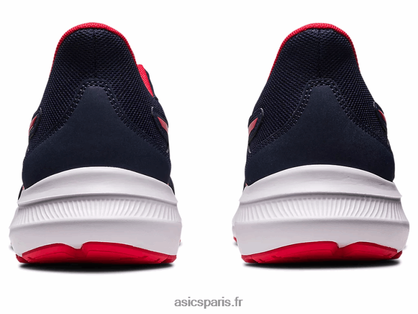 Hommes Asics secousse 4 extra large BXL8B2455 minuit/rouge électrique