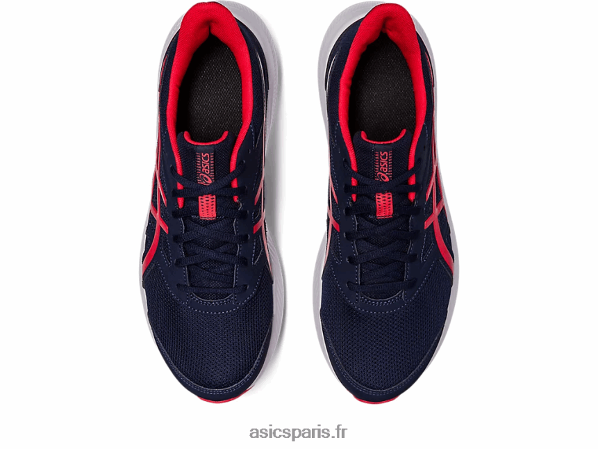 Hommes Asics secousse 4 extra large BXL8B2455 minuit/rouge électrique