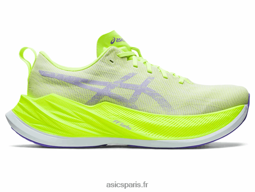 Hommes Asics super explosion BXL8B28 vert danger/améthyste