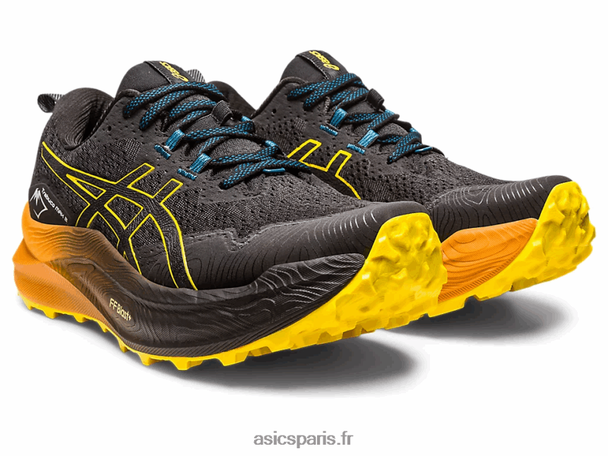Hommes Asics trabuco max 2 BXL8B2188 noir/jaune doré