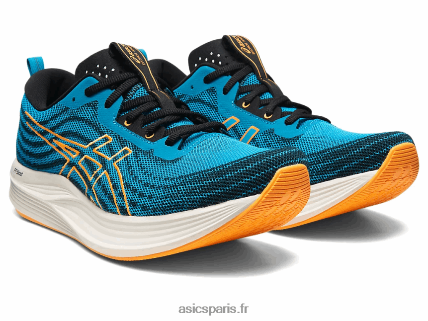 Hommes Asics éviter la vitesse BXL8B2522 bleu île/orange pop
