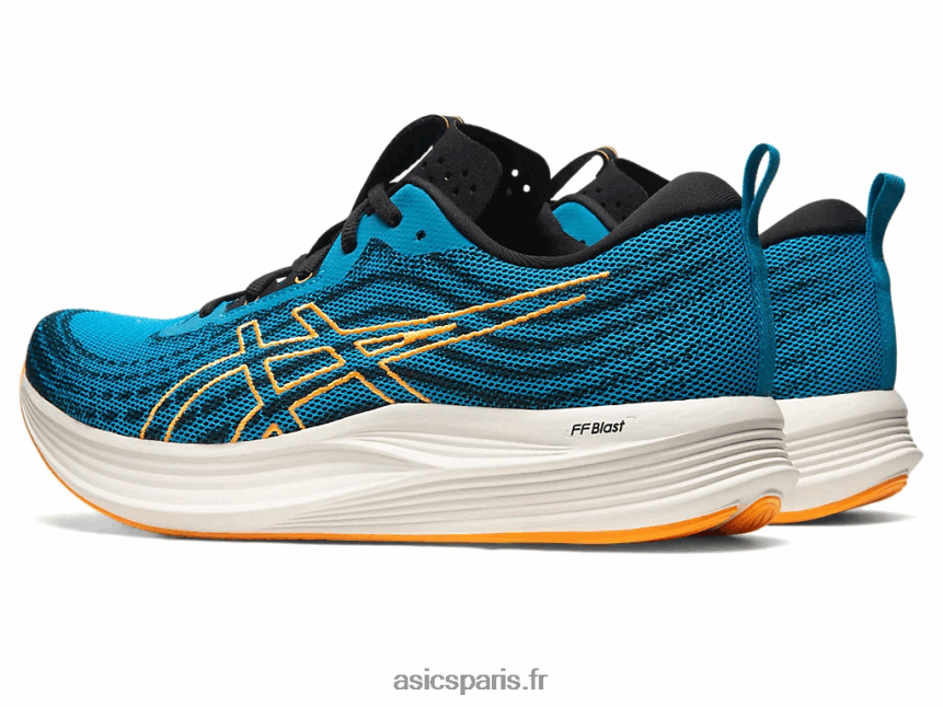 Hommes Asics éviter la vitesse BXL8B2522 bleu île/orange pop