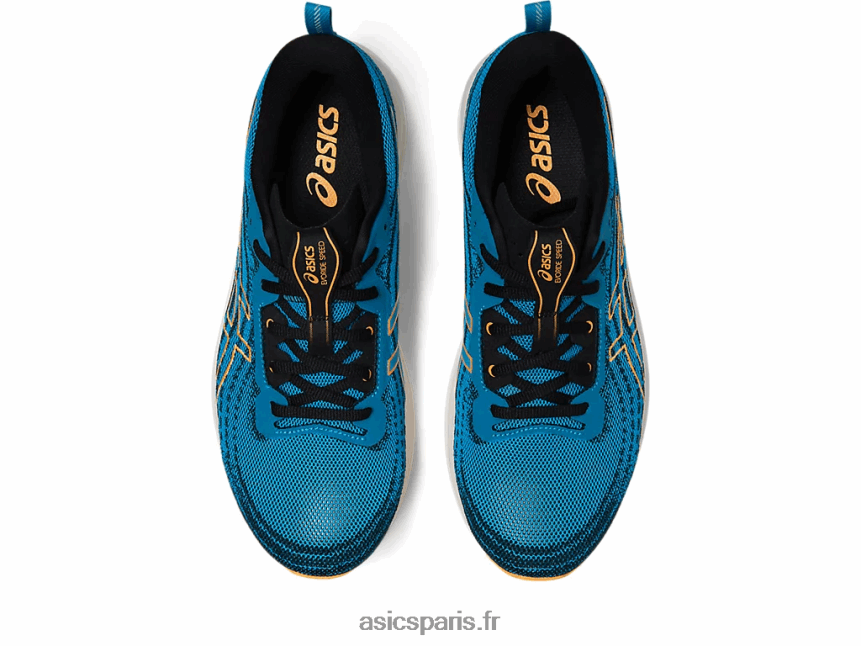 Hommes Asics éviter la vitesse BXL8B2522 bleu île/orange pop