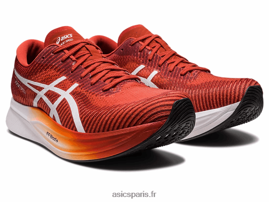 Hommes Asics vitesse magique 2 BXL8B2247 latte aux épices/blanc