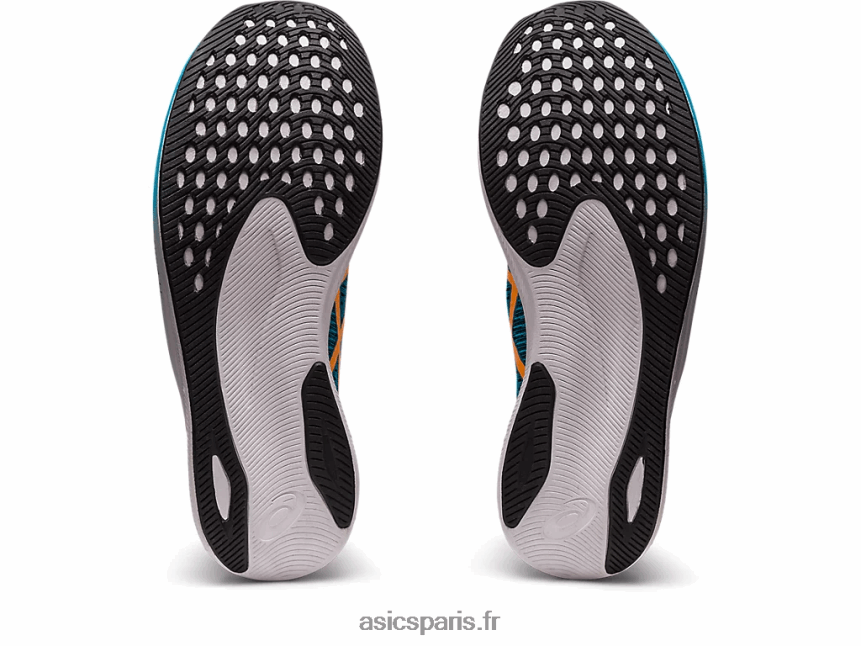 Hommes Asics vitesse magique 2 BXL8B2481 bleu île/orange pop