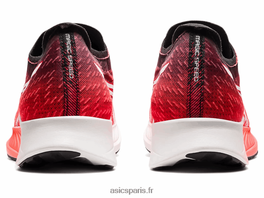 Hommes Asics vitesse magique BXL8B21900 lever du soleil rouge/blanc