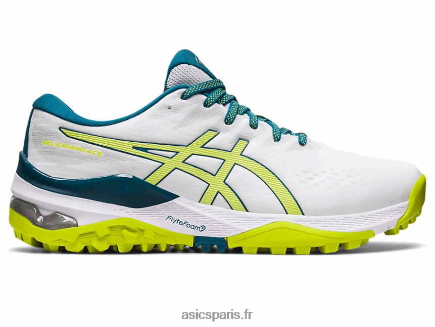 Hommes Asics gel-kayano as BXL8B2457 blanc/chaux néon