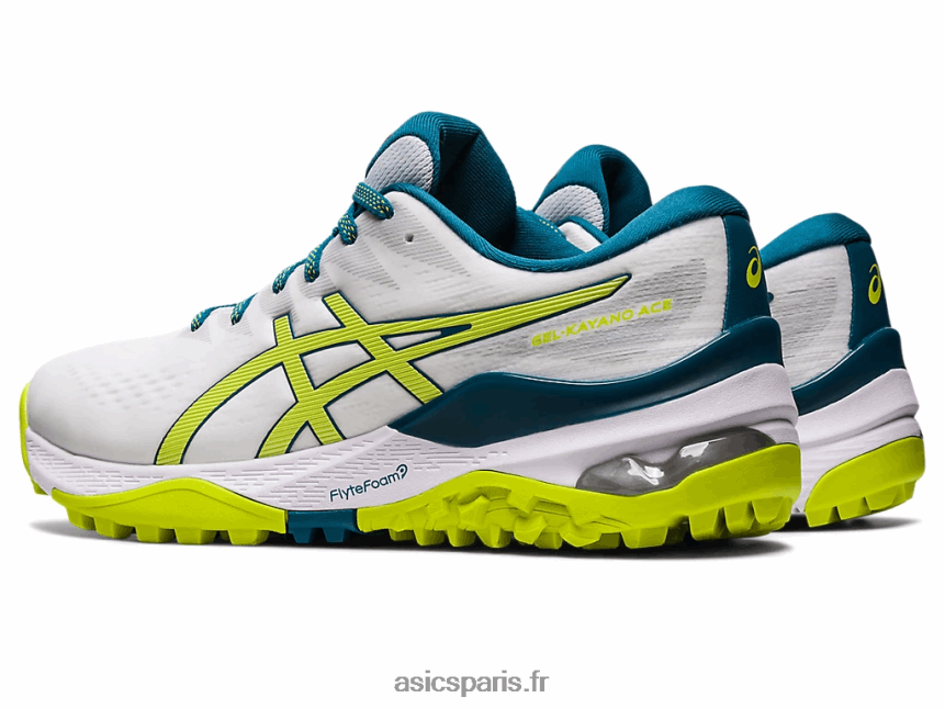 Hommes Asics gel-kayano as BXL8B2457 blanc/chaux néon