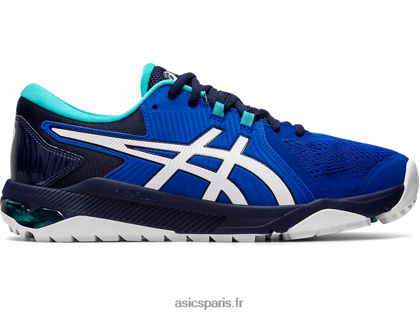 Hommes Asics glisse sur gel BXL8B21990 bleu blanc