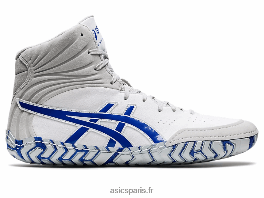 Hommes Asics agresseur 5 BXL8B21096 blanc/bleu lapis-lazuli