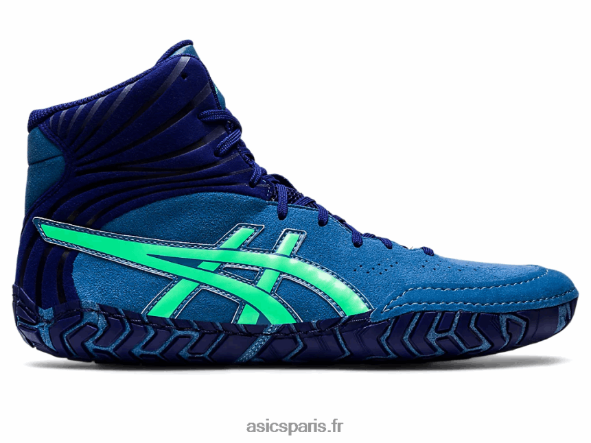 Hommes Asics agresseur 5 BXL8B21126 azur/nouvelle feuille