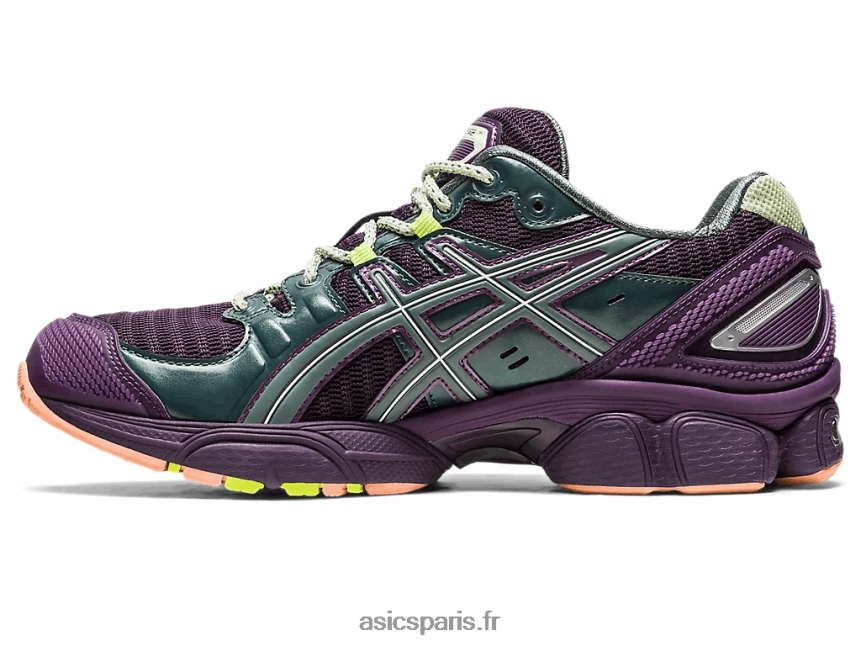 Hommes Asics cerveau mort x gel-nimbus 9 BXL8B2154 morelle/couronne de laurier