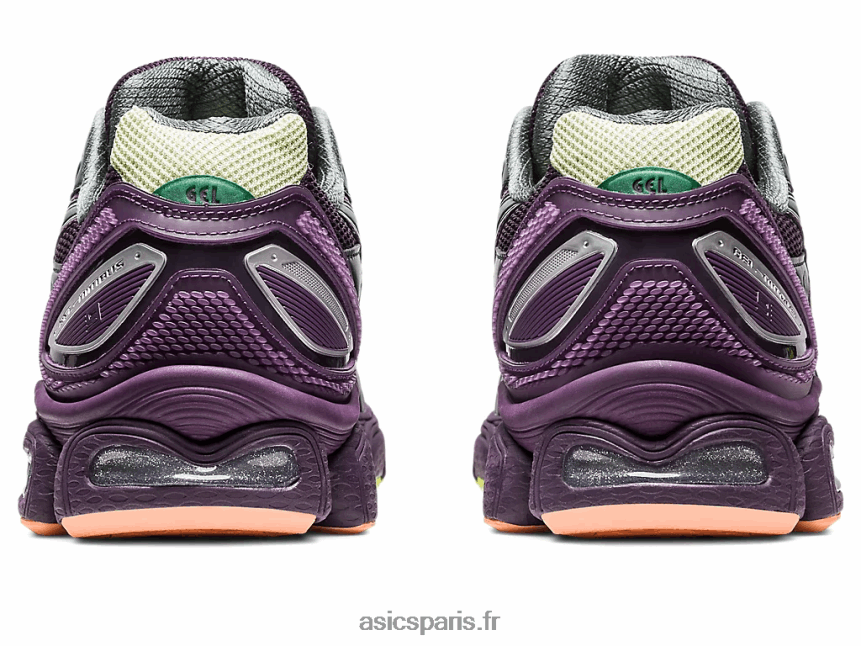 Hommes Asics cerveau mort x gel-nimbus 9 BXL8B2154 morelle/couronne de laurier