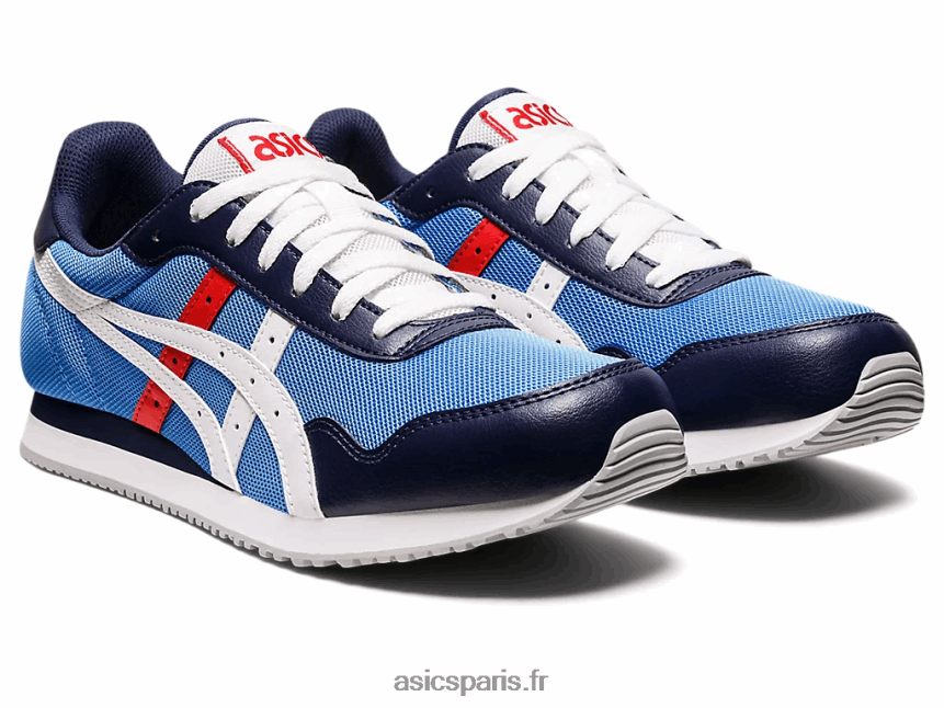 Hommes Asics coureur de tigre BXL8B21188 côte bleue/blanche