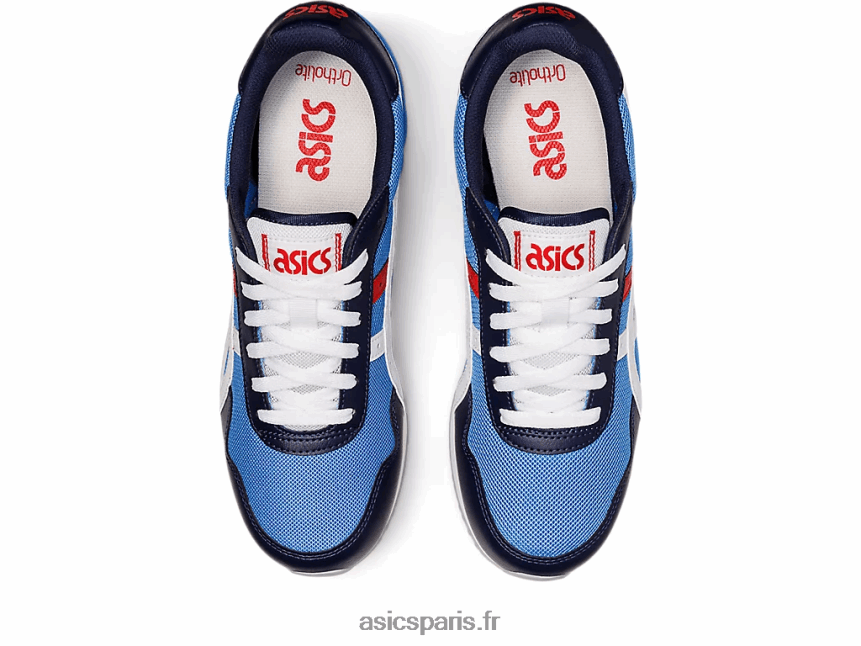 Hommes Asics coureur de tigre BXL8B21188 côte bleue/blanche