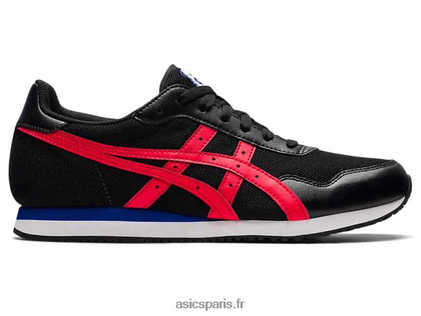 Hommes Asics coureur de tigre BXL8B21740 noir/rouge électrique