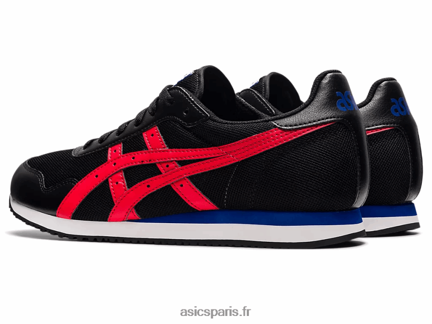 Hommes Asics coureur de tigre BXL8B21740 noir/rouge électrique