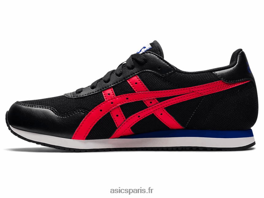Hommes Asics coureur de tigre BXL8B21740 noir/rouge électrique