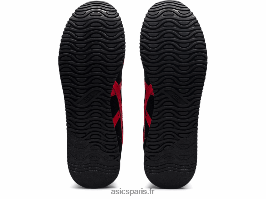 Hommes Asics coureur de tigre BXL8B21740 noir/rouge électrique