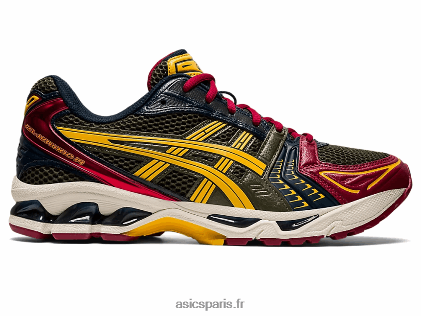 Hommes Asics gel-kayano 14 BXL8B2988 toile olive/miel