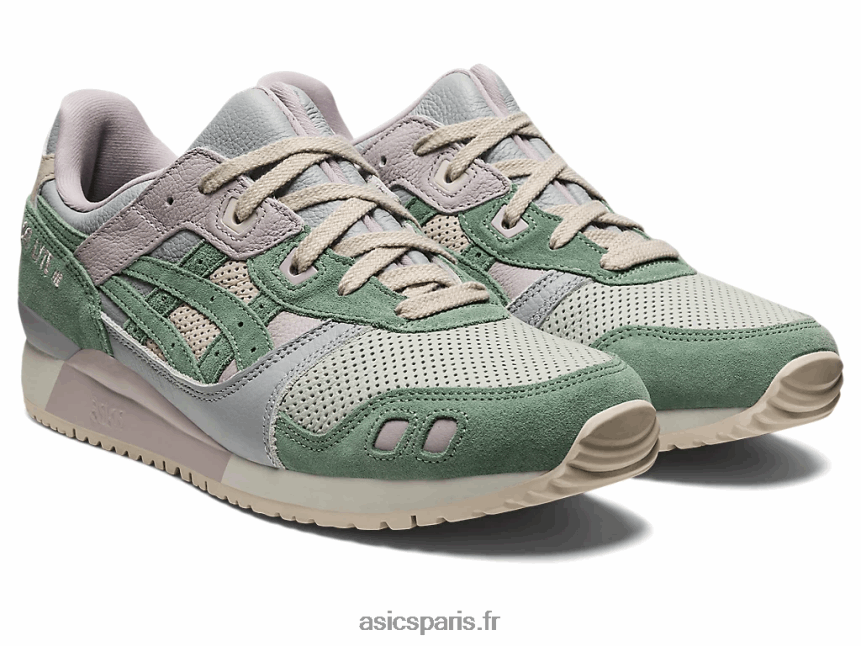 Hommes Asics gel-lyte iii og BXL8B21110 sauge clair/gris ardoise