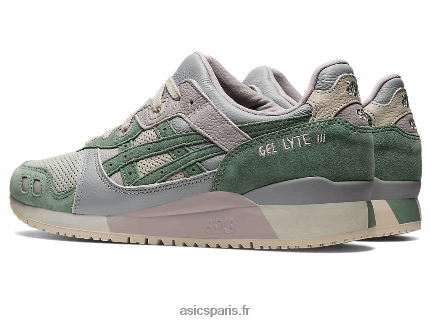 Hommes Asics gel-lyte iii og BXL8B21110 sauge clair/gris ardoise