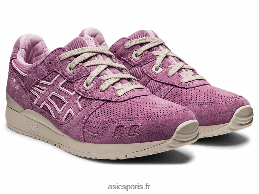 Hommes Asics gel-lyte iii og BXL8B21296 quartz rose/gris fumé