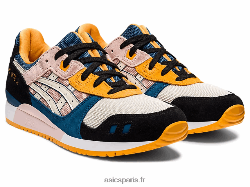 Hommes Asics gel-lyte iii og BXL8B21303 gingembre pêche/bouleau