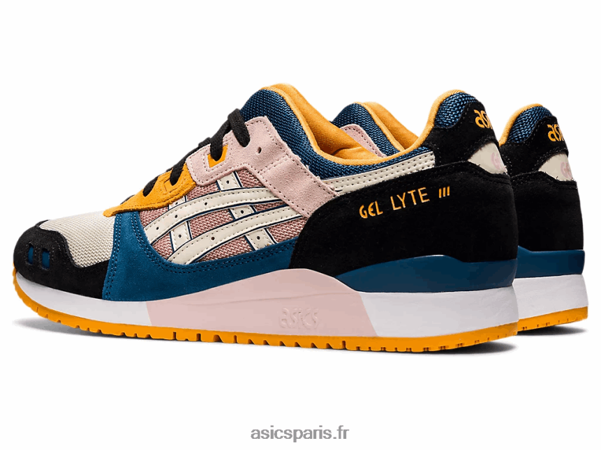 Hommes Asics gel-lyte iii og BXL8B21303 gingembre pêche/bouleau