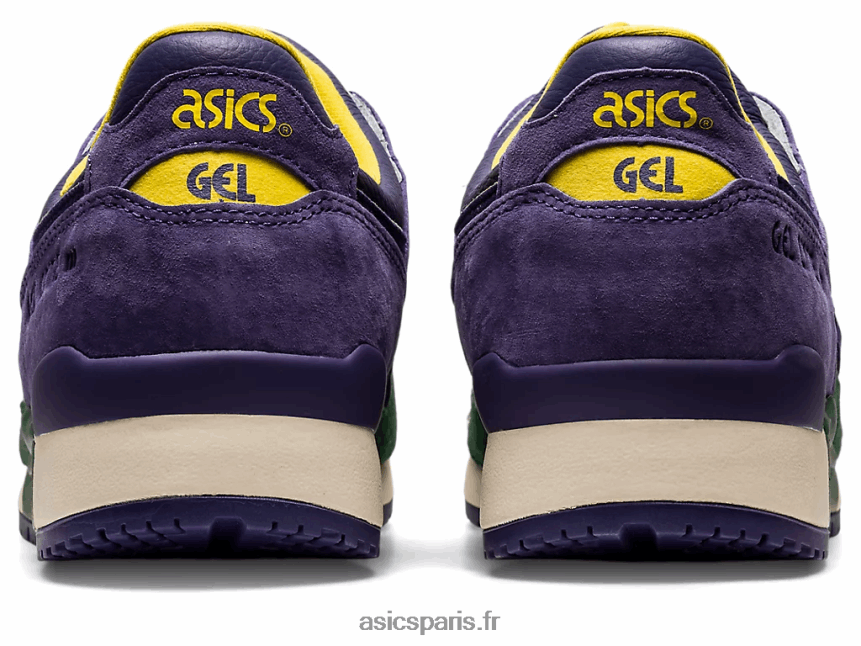 Hommes Asics gel-lyte iii og BXL8B21330 vert chasseur/violet mat
