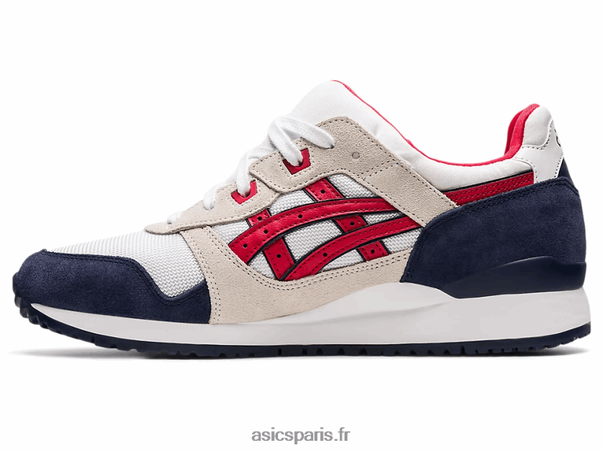 Hommes Asics gel-lyte iii og BXL8B21903 blanc/rouge classique