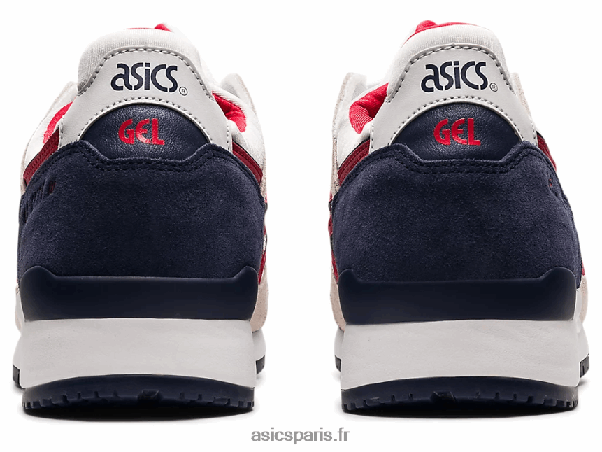 Hommes Asics gel-lyte iii og BXL8B21903 blanc/rouge classique