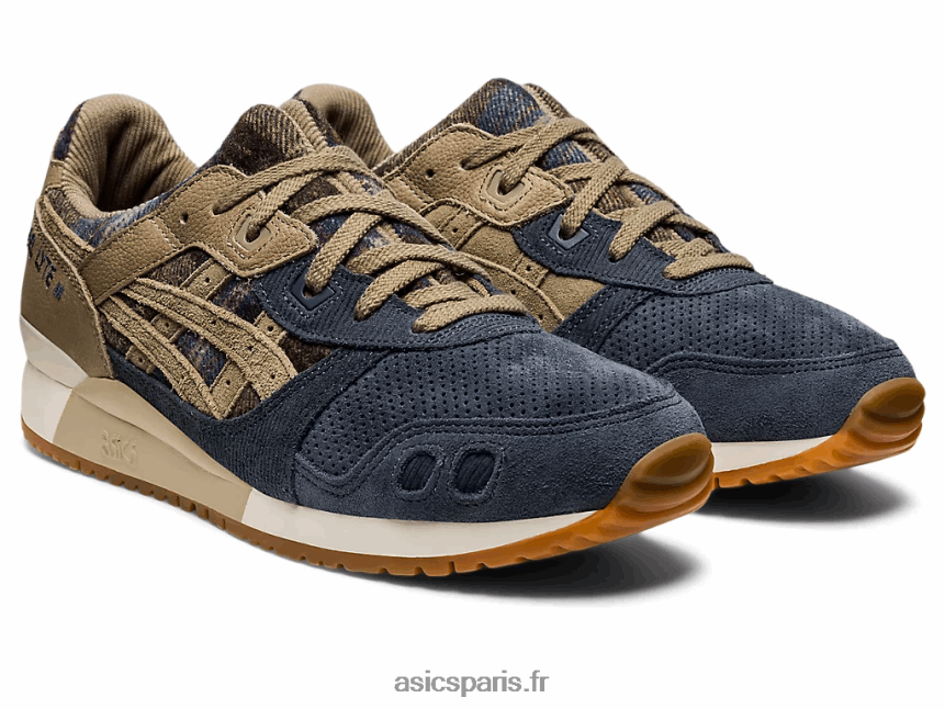 Hommes Asics gel-lyte iii og BXL8B2736 asphalte/vison