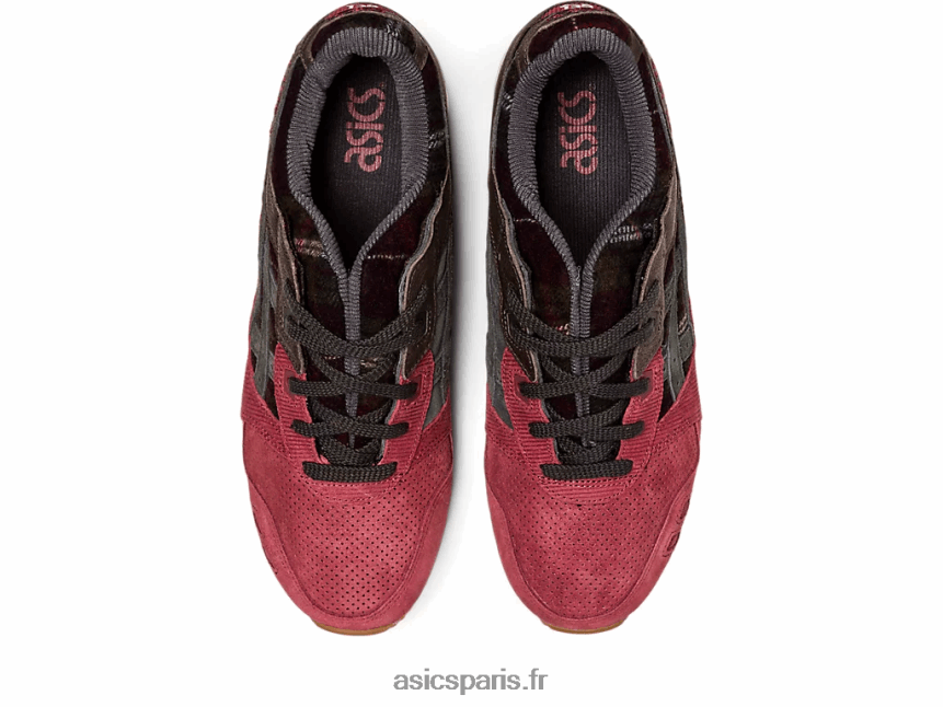 Hommes Asics gel-lyte iii og BXL8B2747 poitrine rouge/gris obsidienne
