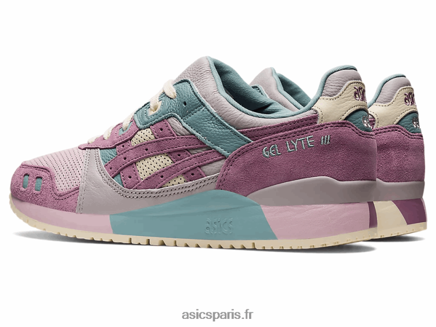 Hommes Asics gel-lyte iii og BXL8B2943 à peine rose/quartz rose