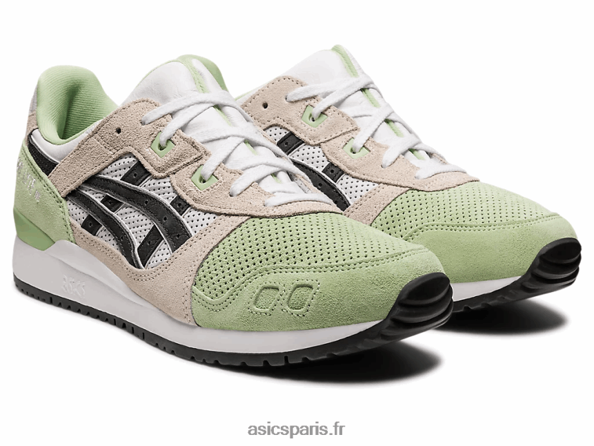 Hommes Asics gel-lyte iii og BXL8B2964 jade/gris obsidienne