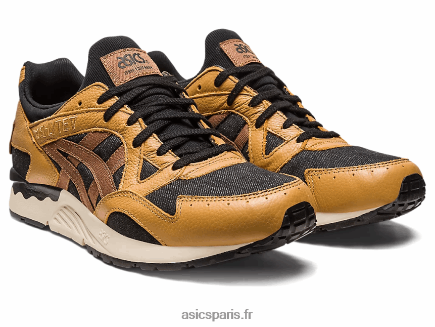 Hommes Asics gel-lyte v patchwork moderne BXL8B2235 caravane/noir