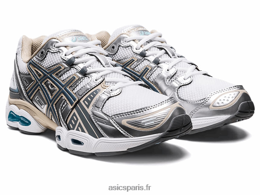 Hommes Asics gel-nimbus 9 BXL8B21000 blanc/gris acier