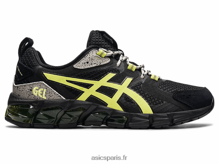 Hommes Asics gel quantique 180 BXL8B21544 noir/jaune brillant