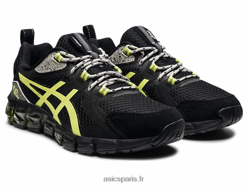Hommes Asics gel quantique 180 BXL8B21544 noir/jaune brillant