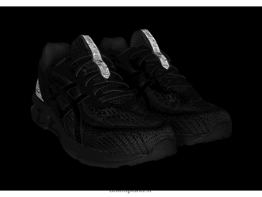 Hommes Asics gel quantique 180 vii BXL8B2224 noir/jaune de sécurité