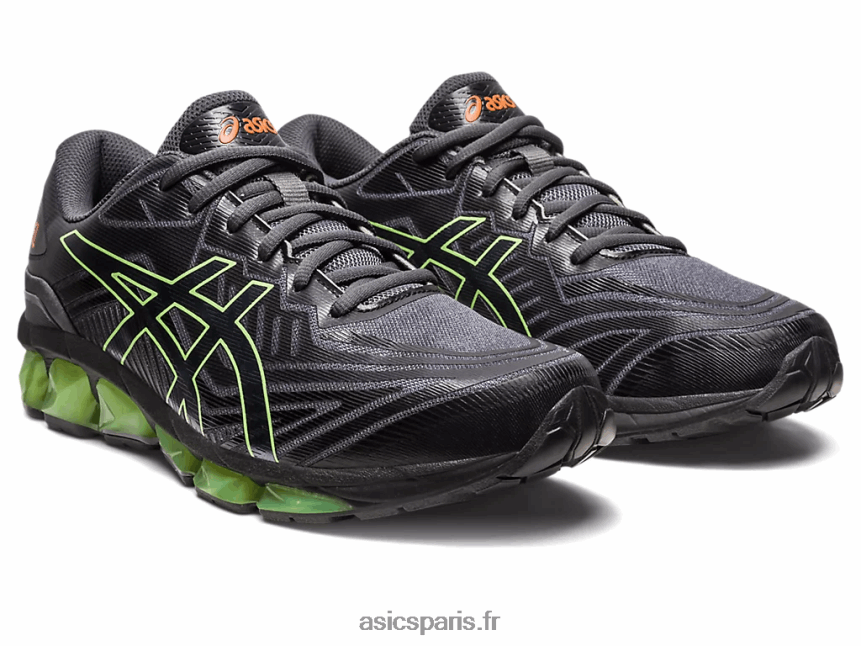 Hommes Asics gel quantique 360 ​​vii BXL8B2133 gris foncé/vert citron
