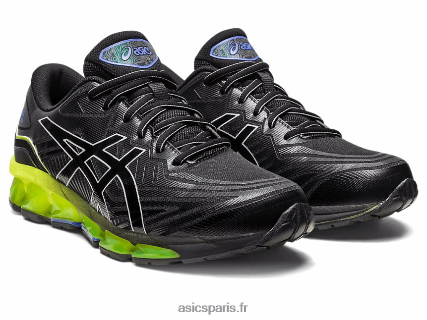 Hommes Asics gel quantique 360 ​​vii BXL8B2242 noir/jaune de sécurité