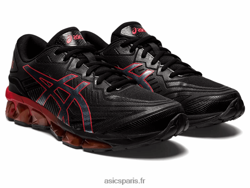 Hommes Asics gel quantique 360 ​​vii BXL8B2729 alerte noire/rouge