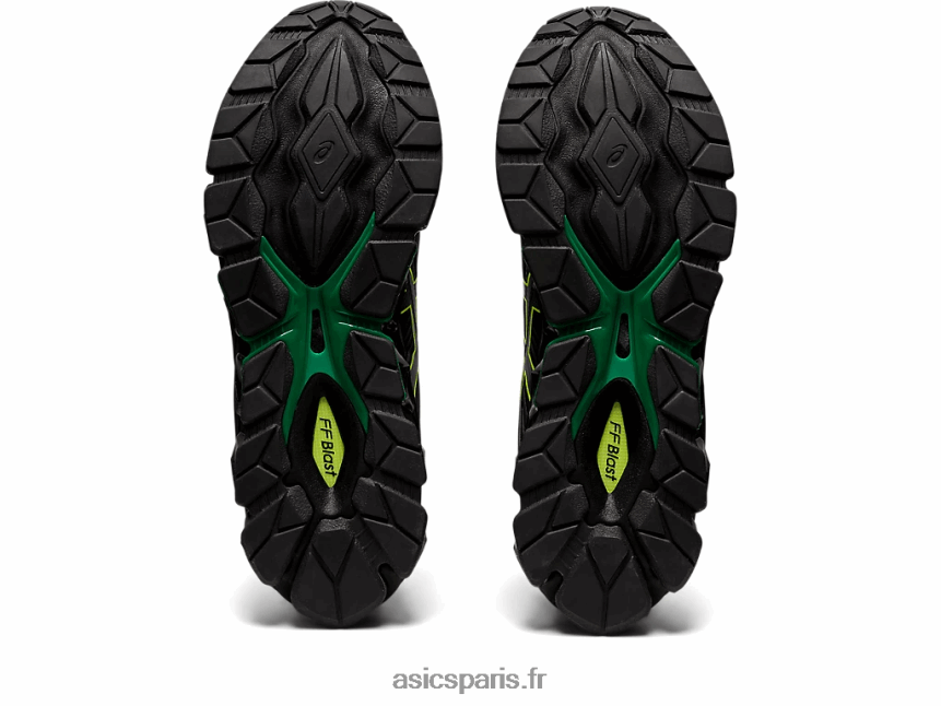 Hommes Asics gel quantique 360 ​​vii BXL8B2965 noir/jaune de sécurité