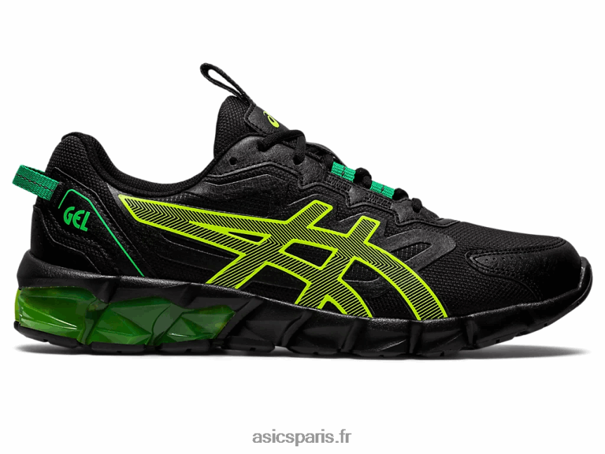 Hommes Asics gel quantique 90 3 BXL8B2914 noir/jaune de sécurité